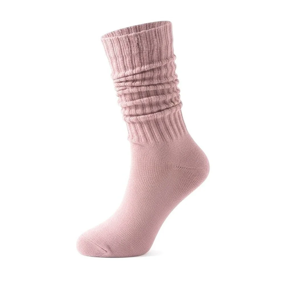 Vibrant High-Calf Slouchy Soft Casual Womens Socks 5.5-8.5 Thick Athletic 6 Pack